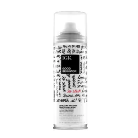 IGK - GOOD BEHAVIOR - Heat Protection Spray for Hair - Anti-Frizz Smoothing Spray with Spirulina Protein - Lightweight Hair Protectant for Heat Like Styling and Shine - 5.6 oz