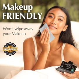 Natural Oil Blotting Sheets for Face with Bamboo Charcoal - 25% Larger - 1pk/100 Makeup Friendly Blotting Papers for Face - Easy Dispensing Oil Absorbing Sheets Natural Oil Blotting Sheets for Face with Bamboo Charcoal - 25% Larger - 1pk/100 Makeup Friendly Blotting Papers for Face - Easy Dispensing Oil Absorbing Sheets