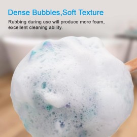 AmazerBath Shower Sponge Loofah Back Scrubber, PE Soft Mesh Loofah Body Scrubber with Long Wooden Handle, Bath Sponge for Men Women (Green) AmazerBath Shower Sponge Loofah Back Scrubber, PE Soft Mesh Loofah Body Scrubber with Long Wooden Handle, Bath Sponge for Men Women (Green)