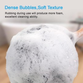 AmazerBath Shower Sponge Loofah Back Scrubber, PE Soft Mesh Loofah Body Scrubber with Long Wooden Handle, Bath Sponge for Men Women (Black) AmazerBath Shower Sponge Loofah Back Scrubber, PE Soft Mesh Loofah Body Scrubber with Long Wooden Handle, Bath Sponge for Men Women (Black)