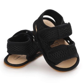 E-FAK Baby Boys Girls Summer Sandals Closed-Toe Non-Slip Rubber Sole Toddler Infant First Walker Shoes(12-18 Months Infant,01 Black E-FAK Baby Boys Girls Summer Sandals Closed-Toe Non-Slip Rubber Sole Toddler Infant First Walker Shoes(12-18 Months Infant,01 Black