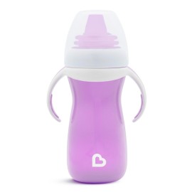 Munchkin Gentle Transition Sippy Cup with Trainer Handles, 10 Ounce, Purple Munchkin Gentle Transition Sippy Cup with Trainer Handles, 10 Ounce, Purple
