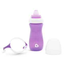 Munchkin Gentle Transition Sippy Cup with Trainer Handles, 10 Ounce, Purple Munchkin Gentle Transition Sippy Cup with Trainer Handles, 10 Ounce, Purple