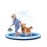 VISTOP Non-Slip Splash Pad for Kids and Dog, Thicken Sprinkler Pool Summer Outdoor Water Toys - Fun Backyard Fountain Play Mat for Baby Girls Boys Children or Pet Dog (67 inch, Blue&Blue)