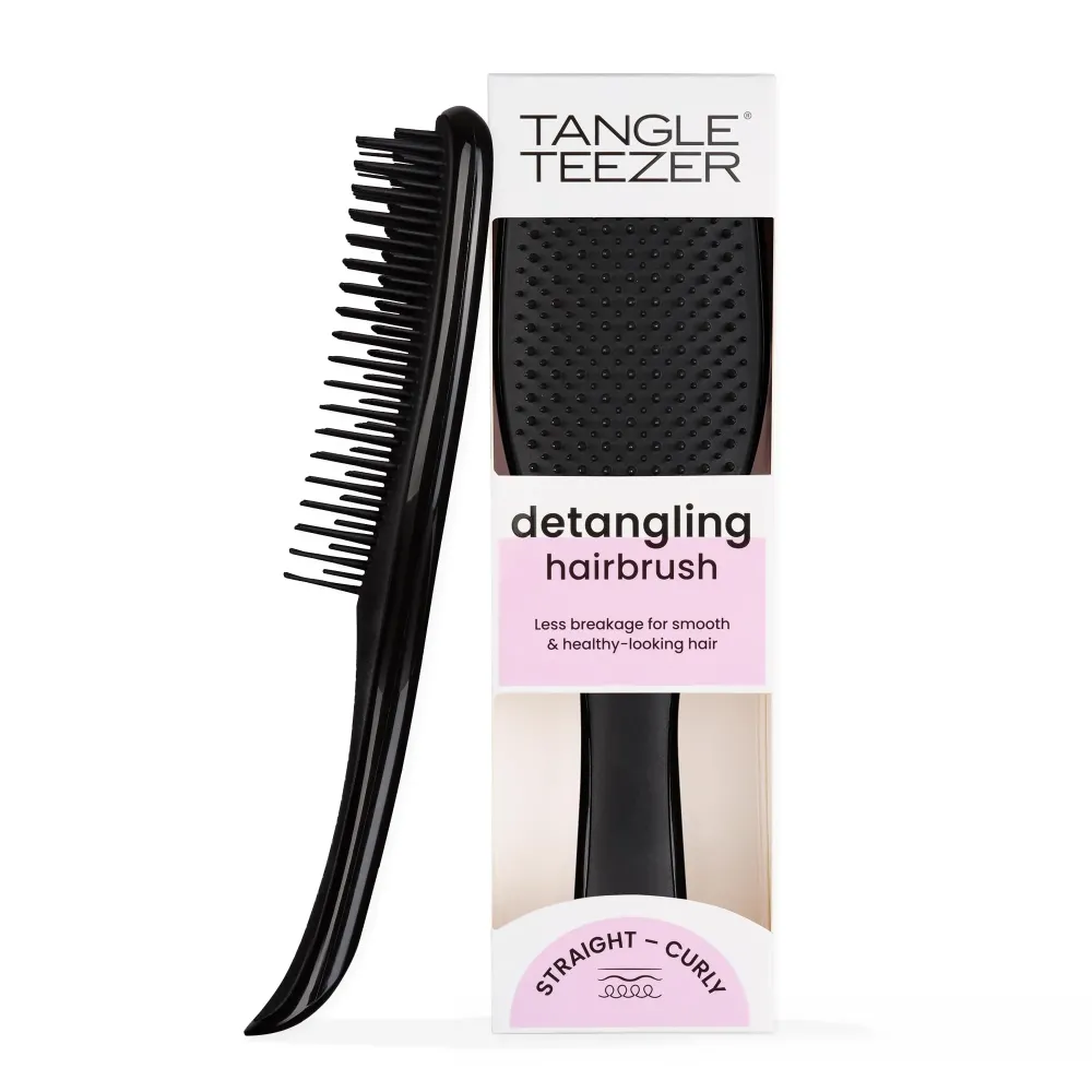 Tangle Teezer Ultimate Detangler Hairbrush for Wet & Dry Hair, Eliminates Knots & Reduces Breakage for All Hair Types, Liquorice Black Tangle Teezer Ultimate Detangler Hairbrush for Wet & Dry Hair, Eliminates Knots & Reduces Breakage for All Hair Types, Liquorice Black