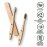GREENZLA Bamboo Toothbrushes for Adults, Wooden Toothbrush Set with Sturdy Soft Bristles, Includes Brush Travel Case and Charcoal Dental Floss, 12 Pack