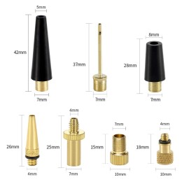 YASI Bicycle Presta Schrader Valve Adaptor, 16PCS Brass Bike Pump Adapters, Ball Pump Needle, Balloon Inflatable Toys Nozzle Inflator Adapter, Air Pump Accessories for Standard Pump or Air Compressor YASI Bicycle Presta Schrader Valve Adaptor, 16PCS Brass Bike Pump Adapters, Ball Pump Needle, Balloon Inflatable Toys Nozzle Inflator Adapter, Air Pump Accessories for Standard Pump or Air Compressor