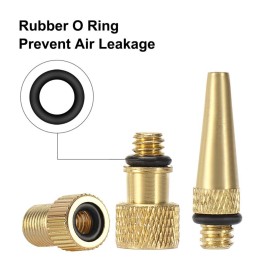 YASI Bicycle Presta Schrader Valve Adaptor, 16PCS Brass Bike Pump Adapters, Ball Pump Needle, Balloon Inflatable Toys Nozzle Inflator Adapter, Air Pump Accessories for Standard Pump or Air Compressor YASI Bicycle Presta Schrader Valve Adaptor, 16PCS Brass Bike Pump Adapters, Ball Pump Needle, Balloon Inflatable Toys Nozzle Inflator Adapter, Air Pump Accessories for Standard Pump or Air Compressor