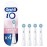 Oral-B iO Gentle Care Electric Toothbrush Head, Twisted & Angled Bristles for Deeper Plaque Removal, Pack of 4 Toothbrush Heads, Suitable for Mailbox, White