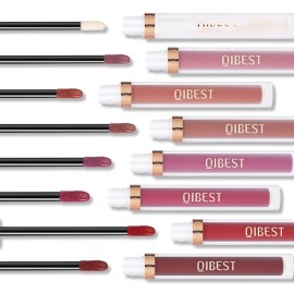 QiBest 7Pcs Matte Liquid Lipstick + 1Pcs Lip Plumper Makeup Set Kit, Pigmented Long Lasting Lip Gloss Set, Velvet Waterproof Halloween Lip Makeup Valentine\'s Gift Sets for Girls and Women QiBest 7Pcs Matte Liquid Lipstick + 1Pcs Lip Plumper Makeup Set Kit, Pigmented Long Lasting Lip Gloss Set, Velvet Waterproof Halloween Lip Makeup Valentine\'s Gift Sets for Girls and Women