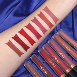 QiBest 7Pcs Matte Liquid Lipstick + 1Pcs Lip Plumper Makeup Set Kit, Pigmented Long Lasting Lip Gloss Set, Velvet Waterproof Halloween Lip Makeup Valentine\'s Gift Sets for Girls and Women QiBest 7Pcs Matte Liquid Lipstick + 1Pcs Lip Plumper Makeup Set Kit, Pigmented Long Lasting Lip Gloss Set, Velvet Waterproof Halloween Lip Makeup Valentine\'s Gift Sets for Girls and Women