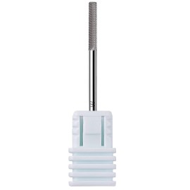 Makartt Cuticle Nail Drill Bit,Safety Tungsten Carbide Cuticle Remover Drill Bit Needle Bit Under Nail Cleaner Dead Skin Nail Prepare 3/32\'\' for Electric Nail File Nail Buffer Bit-3XF (Silver,Fine)