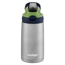 Contigo Kids Straw Stainless Steel Water Bottle with AUTOSPOUT Lid, 13oz. Contigo Kids Straw Stainless Steel Water Bottle with AUTOSPOUT Lid, 13oz.