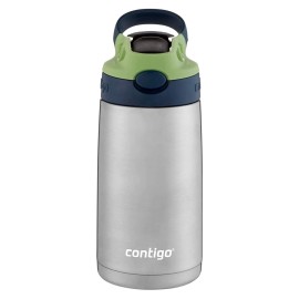 Contigo Kids Straw Stainless Steel Water Bottle with AUTOSPOUT Lid, 13oz. Contigo Kids Straw Stainless Steel Water Bottle with AUTOSPOUT Lid, 13oz.