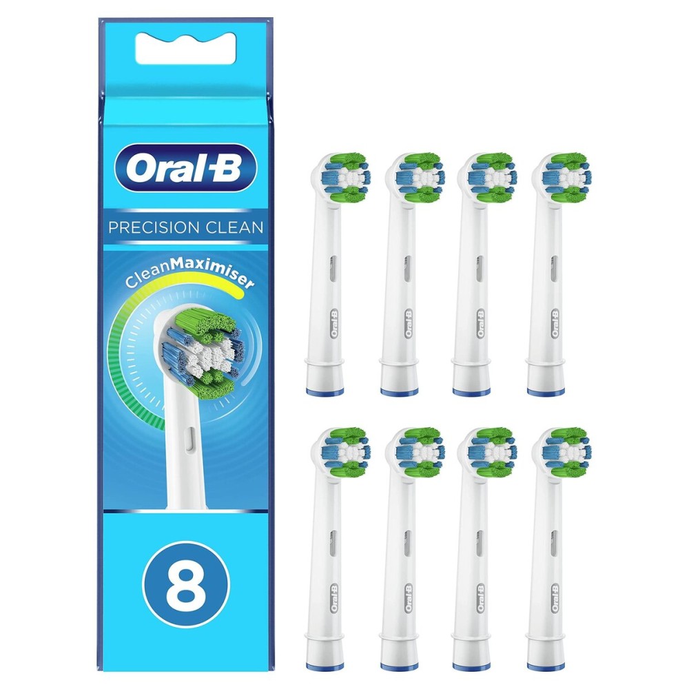 Oral-B Braun Precision Clean 4210201329343 Toothbrush Heads with Cleanmaximiser Bristles for Optimal Cleaning in Letterbox Packaging Pack of 8 Oral-B Braun Precision Clean 4210201329343 Toothbrush Heads with Cleanmaximiser Bristles for Optimal Cleaning in Letterbox Packaging Pack of 8