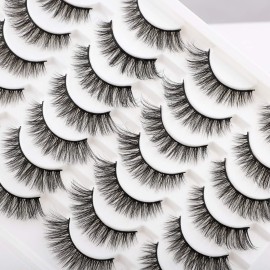 Newcally Lashes False Eyelashes Cat Eyes Wispy Natural Faux Mink Lashes 14 Pairs Pack Light Volume Short Fake Eye Lashes Multipack Newcally Lashes False Eyelashes Cat Eyes Wispy Natural Faux Mink Lashes 14 Pairs Pack Light Volume Short Fake Eye Lashes Multipack
