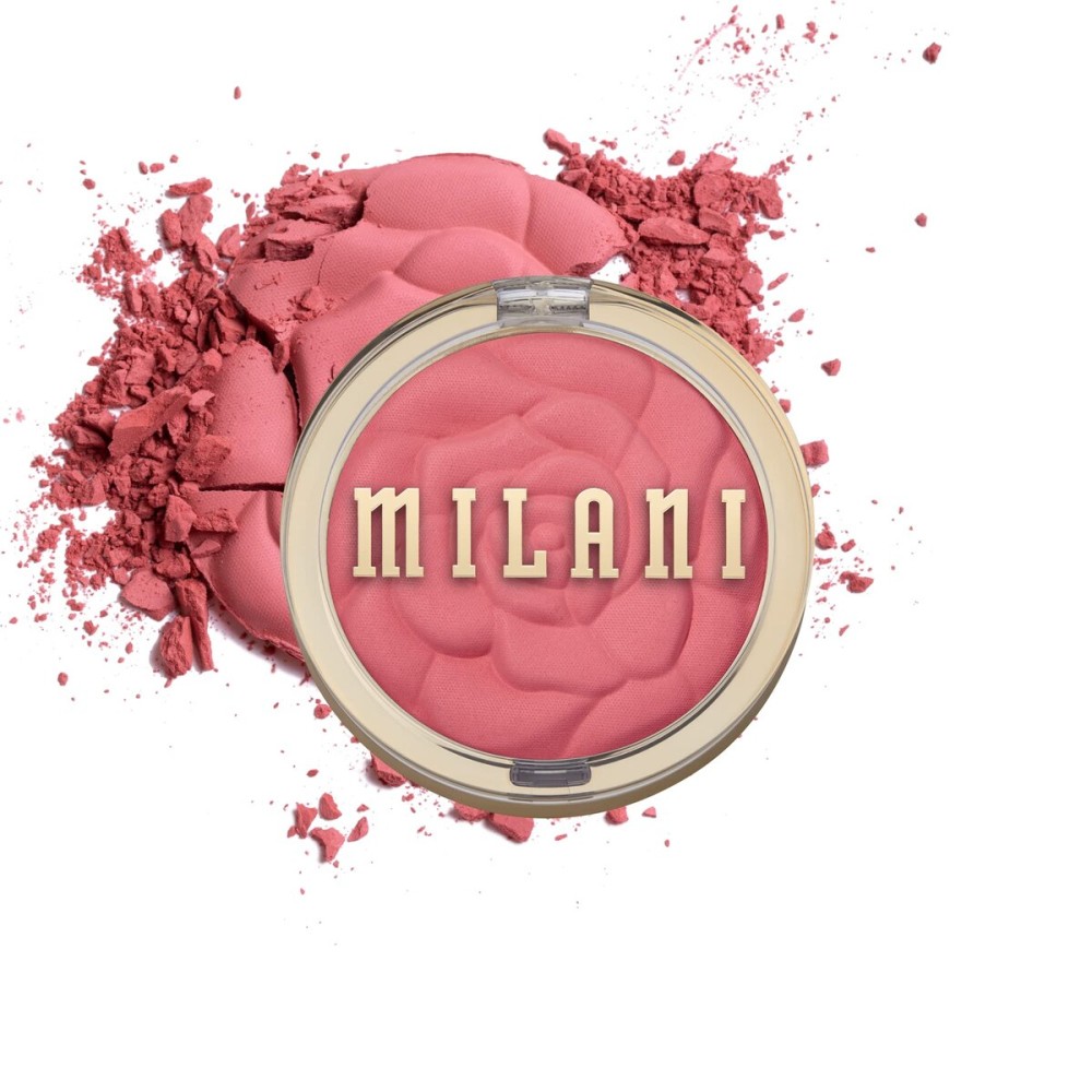 Milani Baked Blush, Powder Blush for Cheeks, Cruelty Free Makeup - Shape, Contour & Highlight Face for a Shimmery or Matte Finish -Wild Rose