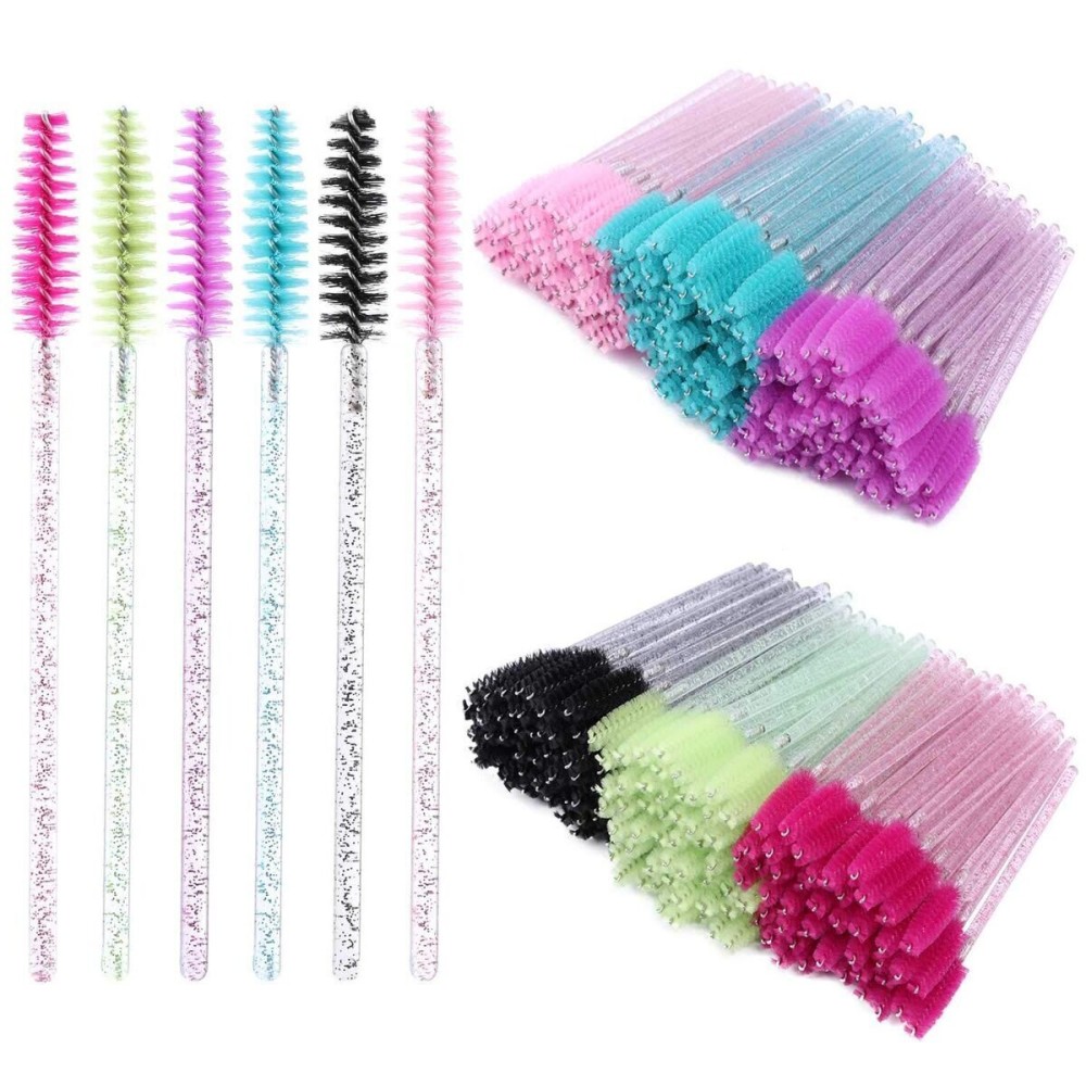 300 Disposable Mascara Wands Eyelash Brush Spoolies for Eye Lash Extension, Eyebrow and Makeup Crystal Tbestmax 300 Disposable Mascara Wands Eyelash Brush Spoolies for Eye Lash Extension, Eyebrow and Makeup Crystal Tbestmax