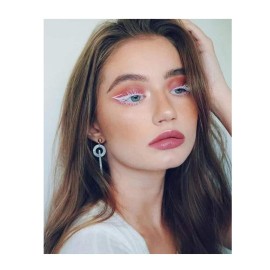 Maydear White Mascara for Eyelashes, Waterproof Colored Mascara Long Lasting Smudgeproof Color Mascara for Women Fast Dry Lengthening Eye Makeup Party Stage Use