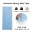 SUYYA 60 Pieces Hair Extension Tape Tabs Double Sided Extension Tapes for Replacement 4cm x0.8cm (Blue)