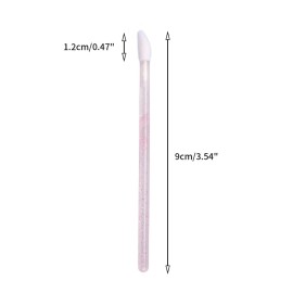 G2PLUS 100PCS Glitter Crystal Lip Brush, Disposable Lip Brushes, Lip Gloss Applicators,Lip Gloss Wands Applicator Perfect Makeup Tool Kits (Pink) G2PLUS 100PCS Glitter Crystal Lip Brush, Disposable Lip Brushes, Lip Gloss Applicators,Lip Gloss Wands Applicator Perfect Makeup Tool Kits (Pink)