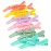 HH&LL Hair clips for Styling 12 pcs - Wide Teeth & Double-Hinged Design - Alligator Styling Sectioning Clips of Professional Hair Salon Quality (Colorful)