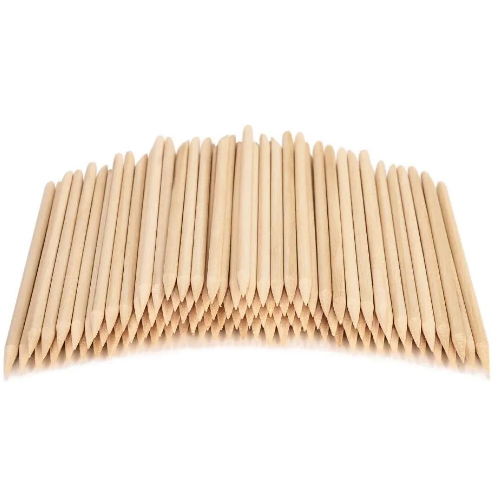 roomir 100PCS Orange Sticks for Nails 4.5 Inch - Wooden Cuticle Pusher & Remover Set - Non-Toxic, Skin-Safe - Wood Tools for Manicure & Pedicure - Disposable Set for Home & Salon - Won\'t Break Easily roomir 100PCS Orange Sticks for Nails 4.5 Inch - Wooden Cuticle Pusher & Remover Set - Non-Toxic, Skin-Safe - Wood Tools for Manicure & Pedicure - Disposable Set for Home & Salon - Won\'t Break Easily