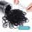 HOYOLS 3/4 Inches Black Hair Rubber Bands for Hair Ties Small Mini Elastics Bands Large Braiding Ponytail Holders for Baby Toddler Girls Kids No Damage 600pcs (M) Latex-Free