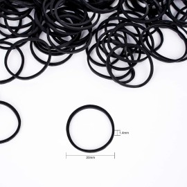 HOYOLS 3/4 Inches Black Hair Rubber Bands for Hair Ties Small Mini Elastics Bands Large Braiding Ponytail Holders for Baby Toddler Girls Kids No Damage 600pcs (M) Latex-Free HOYOLS 3/4 Inches Black Hair Rubber Bands for Hair Ties Small Mini Elastics Bands Large Braiding Ponytail Holders for Baby Toddler Girls Kids No Damage 600pcs (M) Latex-Free