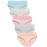 Wealurre Cotton Panties for Women Bikini Underwear Hipster Underpants Lace Briefs Pack(LightColor,S)