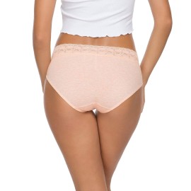 Wealurre Cotton Panties for Women Bikini Underwear Hipster Underpants Lace Briefs Pack(LightColor,S) Wealurre Cotton Panties for Women Bikini Underwear Hipster Underpants Lace Briefs Pack(LightColor,S)