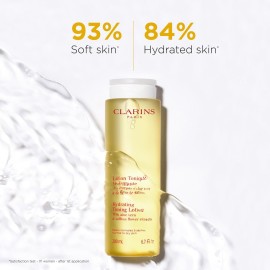 Clarins Hydrating Toning Lotion | Softer Skin After 14 Days of Use* | Cleanses, Tones, Hydrates and Balances Skin\'s Microbiota | Plant-Based Ingredients | Colorant-Free | Normal to Dry Skin Types Clarins Hydrating Toning Lotion | Softer Skin After 14 Days of Use* | Cleanses, Tones, Hydrates and Balances Skin\'s Microbiota | Plant-Based Ingredients | Colorant-Free | Normal to Dry Skin Types