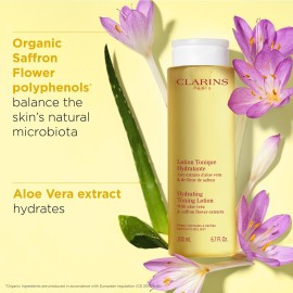Clarins Hydrating Toning Lotion | Softer Skin After 14 Days of Use* | Cleanses, Tones, Hydrates and Balances Skin\'s Microbiota | Plant-Based Ingredients | Colorant-Free | Normal to Dry Skin Types Clarins Hydrating Toning Lotion | Softer Skin After 14 Days of Use* | Cleanses, Tones, Hydrates and Balances Skin\'s Microbiota | Plant-Based Ingredients | Colorant-Free | Normal to Dry Skin Types