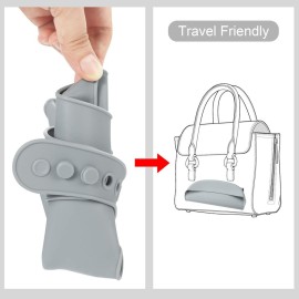 PandaEar Cute Super Thin Light Weight Unisex Silicone Baby Bibs Waterproof (Blue/Purple/Grey) PandaEar Cute Super Thin Light Weight Unisex Silicone Baby Bibs Waterproof (Blue/Purple/Grey)