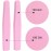 Nail Buffers 20 Pack 100/180 Grit Nail Buffer Block Sponge Buffing Nail File for Acrylic/Natural Nails, Pink