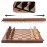 A&A 15 Magnetic Wooden Chess Set, Handmade 3 King Height Knight Staunton Chess Pieces with 2 Extra Queen, Folding Portable Travel Game Set