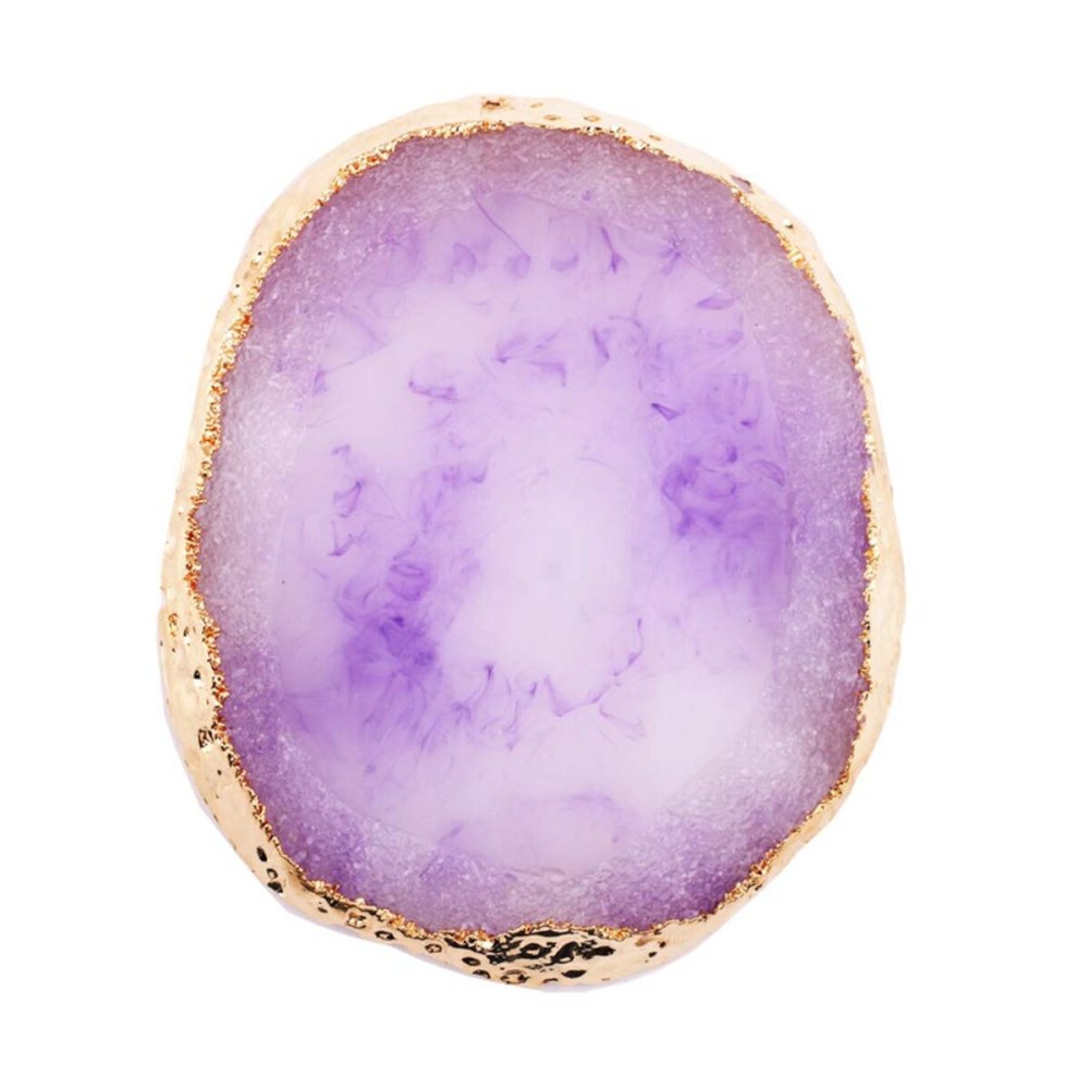 JASSINS Resin Nail Art Palette,Nail Art Painting Mixed Color Palette Gold Edge Nail Gel Color Makeup Display Board (Purple) JASSINS Resin Nail Art Palette,Nail Art Painting Mixed Color Palette Gold Edge Nail Gel Color Makeup Display Board (Purple)