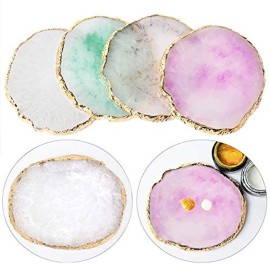 JASSINS Resin Nail Art Palette,Nail Art Painting Mixed Color Palette Gold Edge Nail Gel Color Makeup Display Board (Purple) JASSINS Resin Nail Art Palette,Nail Art Painting Mixed Color Palette Gold Edge Nail Gel Color Makeup Display Board (Purple)