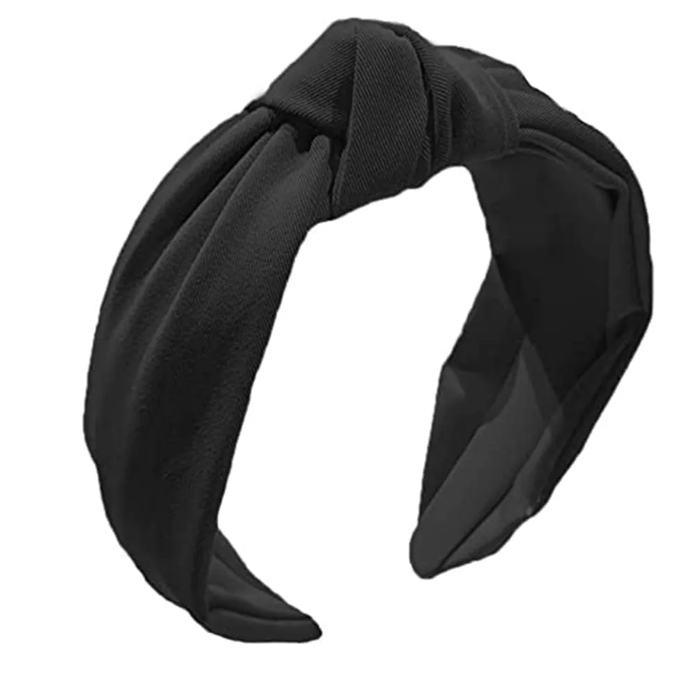 Etercycle Headband for Women, Knotted Wide Headband, Yoga Hair Band Fashion Elastic Hair Accessories for Women (Black) Etercycle Headband for Women, Knotted Wide Headband, Yoga Hair Band Fashion Elastic Hair Accessories for Women (Black)