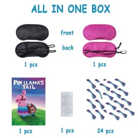 SEETCOMA Video Game Party Supplies,Pin The Tails on Llama,Pinata Party Games,Large Poster wiht 24PCS Tails Stickers for Kid\'s Video Game Theme Party Decorations