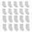 Little Me 20-Pack Newborn Baby Infant & Toddler Unisex Socks, 0-12/12-24 Months, Assorted Size Pack, White