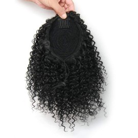 Short Afro Kinky Curly Ponytail Hair Piece for African American Ponytail Extension Synthetic Afro Kinky Curly Ponytail for Women (Black(1B)) Short Afro Kinky Curly Ponytail Hair Piece for African American Ponytail Extension Synthetic Afro Kinky Curly Ponytail for Women (Black(1B))