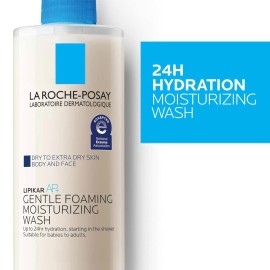 La Roche-Posay Lipikar AP+ Gentle Foaming Moisturizing Wash, Shea Butter + Niacinamide + Glycerin, Moisturizing Body Wash For Dry Skin, National Eczema Association Accepted, Soap Free La Roche-Posay Lipikar AP+ Gentle Foaming Moisturizing Wash, Shea Butter + Niacinamide + Glycerin, Moisturizing Body Wash For Dry Skin, National Eczema Association Accepted, Soap Free