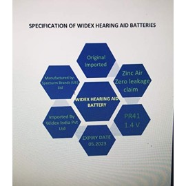 hearing aid battery Size 10 (PR70) (10 Packet=60 Batteries)