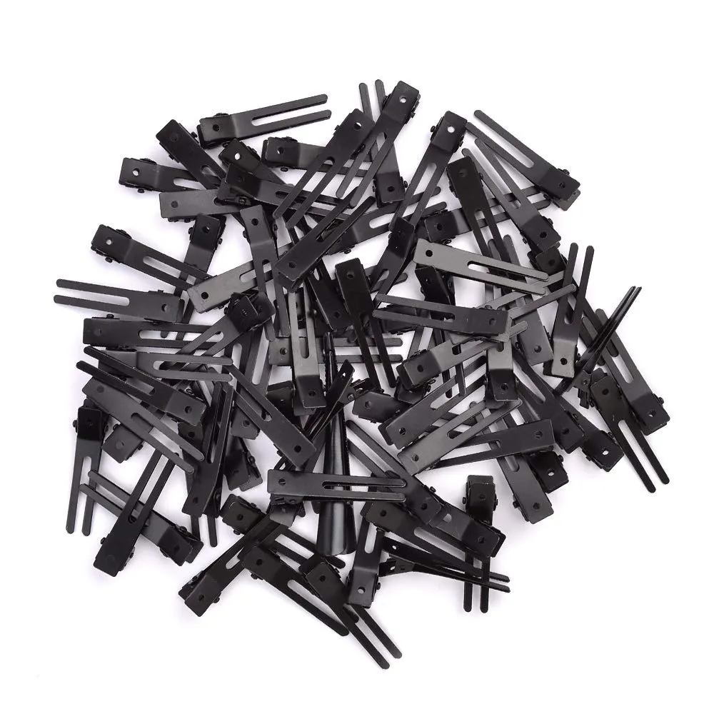 choicbaby 120pcs Double Prong Curl Clips, 1.8\' Stainless Steel Hair Clips for Hair Bow, Great Pin Curl Clip, Hair Salon Barber (Black, 1.8 inches, 4.5 cm) choicbaby 120pcs Double Prong Curl Clips, 1.8\' Stainless Steel Hair Clips for Hair Bow, Great Pin Curl Clip, Hair Salon Barber (Black, 1.8 inches, 4.5 cm)