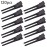 choicbaby 120pcs Double Prong Curl Clips, 1.8\' Stainless Steel Hair Clips for Hair Bow, Great Pin Curl Clip, Hair Salon Barber (Black, 1.8 inches, 4.5 cm)
