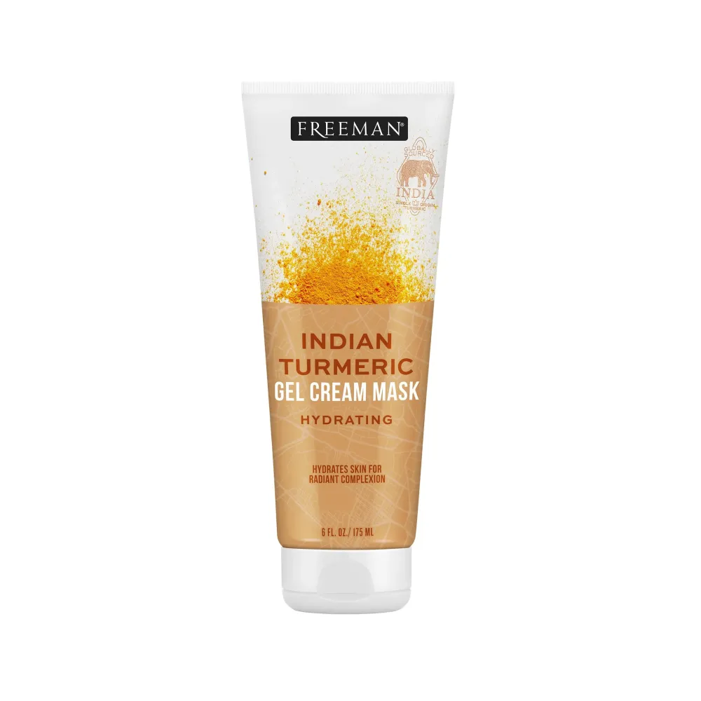Freeman Exotic Blends Hydrating Indian Turmeric Gel Cream Facial Mask, 6 fl.oz./175 mL Tube Freeman Exotic Blends Hydrating Indian Turmeric Gel Cream Facial Mask, 6 fl.oz./175 mL Tube