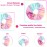IVARYSS Scrunchies for Girls, 12 Pcs Tie Dye Velvet Scrunchies for Hair, Soft Rainbow Ponytail Holder, Cute Candy Colors Elastic Hair Bands for Teens and Women