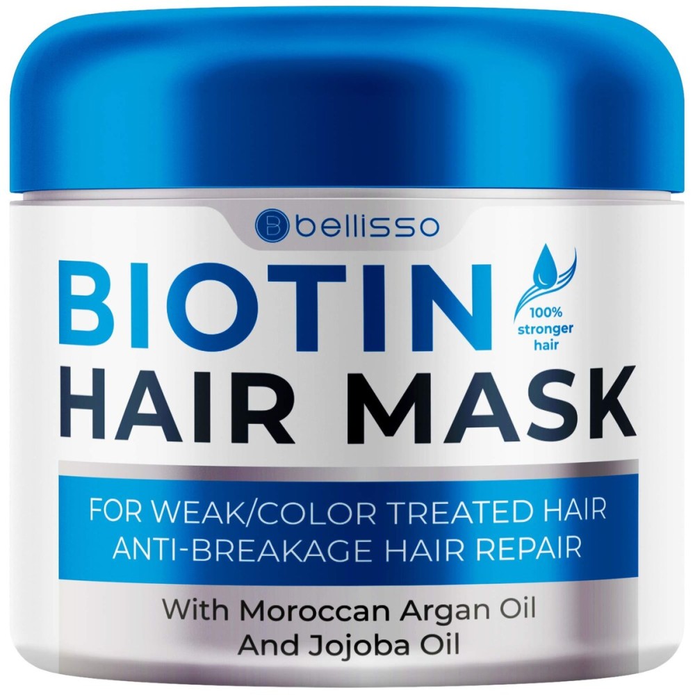 Biotin Hair Mask - Volume Boost and Deep Conditioner for Dry, Damaged Hair - Hydrating Repair Treatment for Women and Men - Moisture Conditioning for Curly Hair and Split Ends - Sulfate Paraben Free Biotin Hair Mask - Volume Boost and Deep Conditioner for Dry, Damaged Hair - Hydrating Repair Treatment for Women and Men - Moisture Conditioning for Curly Hair and Split Ends - Sulfate Paraben Free