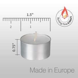 HomeLights Unscented White Tealight Candles -100 Pack, 6 to 7 Hour Burn Time Smokeless Tea Light Candles, Mini Votive Paraffin Candles with Cotton Wicks for Shabbat, Weddings, Christmas, Home Decor HomeLights Unscented White Tealight Candles -100 Pack, 6 to 7 Hour Burn Time Smokeless Tea Light Candles, Mini Votive Paraffin Candles with Cotton Wicks for Shabbat, Weddings, Christmas, Home Decor